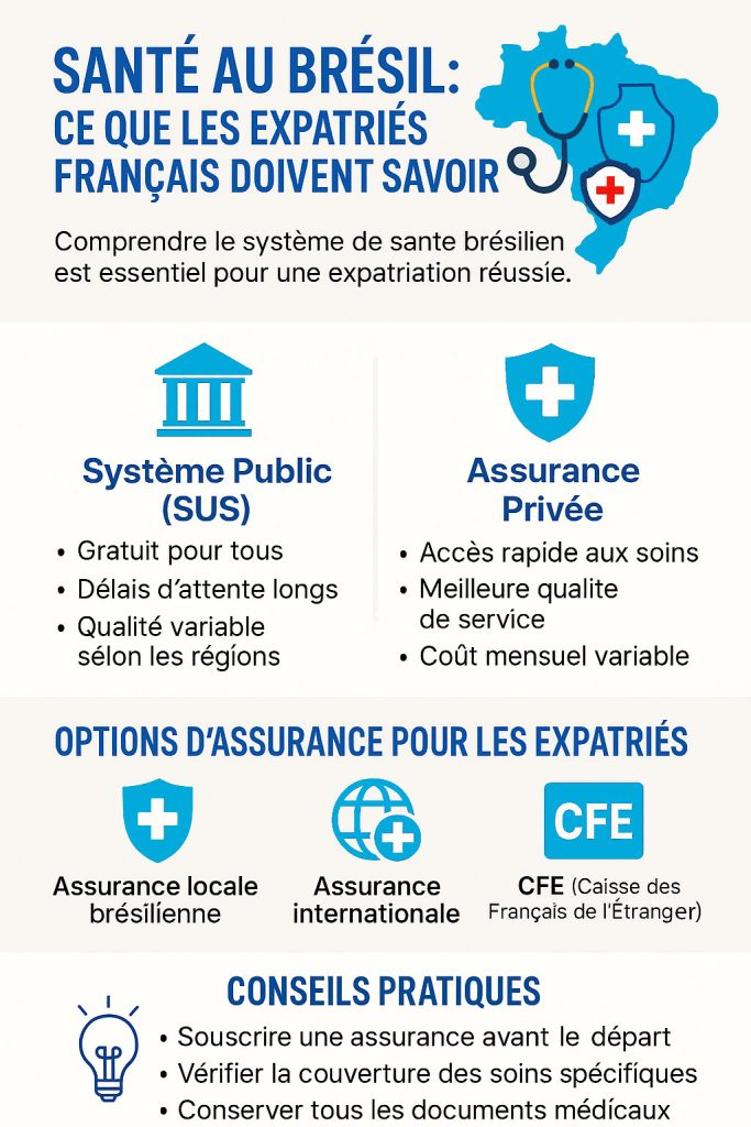 La santé au Brésil pour les expatriés français